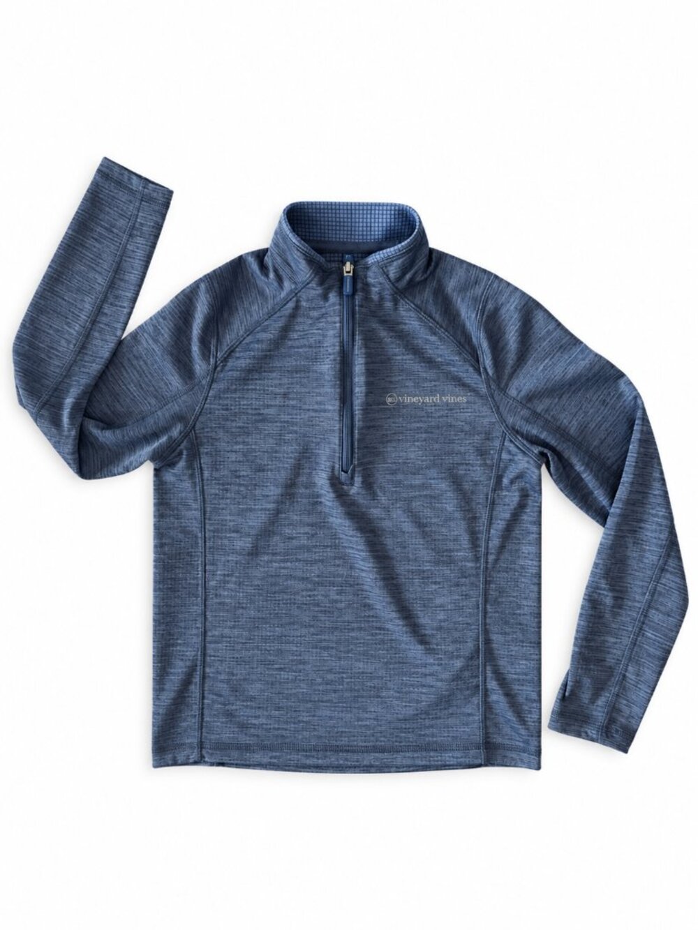 Vineyard Vines Sankaty Performance 1/4 Zip Boys M 12-14 Blue